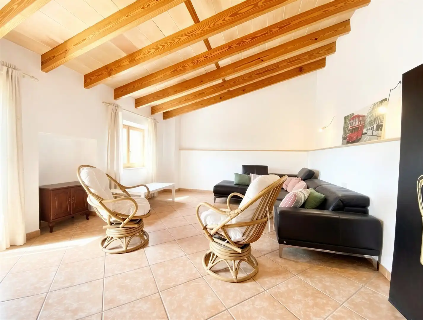 Sala de estar de Casa o chalet de alquiler en Campos con Aire acondicionado, Terraza y Trastero
