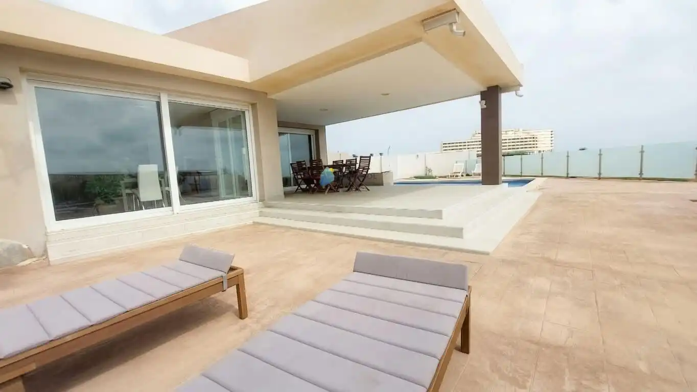 Terraza de Casa o chalet en venta en La Manga del Mar Menor con Aire acondicionado, Jardín privado y Terraza