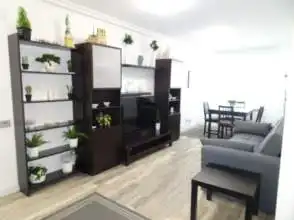 Sala de estar de Piso de alquiler en Gijón  con Calefacción, Parquet y Amueblado