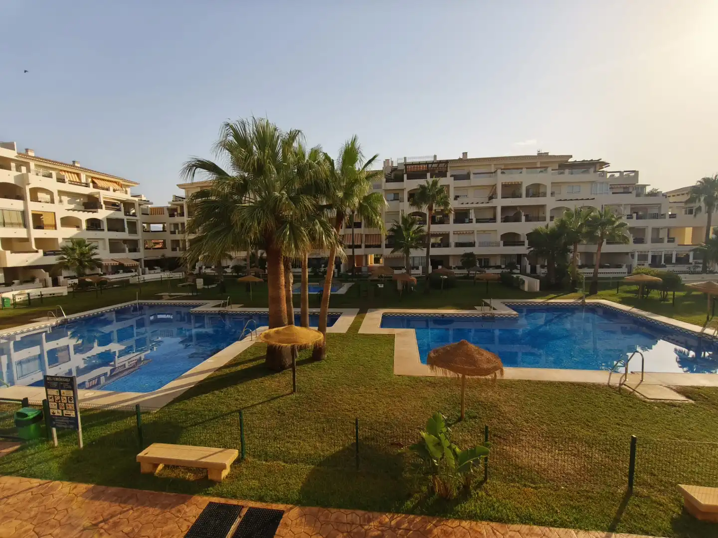 Garden of Flat for sale in Roquetas de Mar  with Air Conditioner, Heating and Terrace