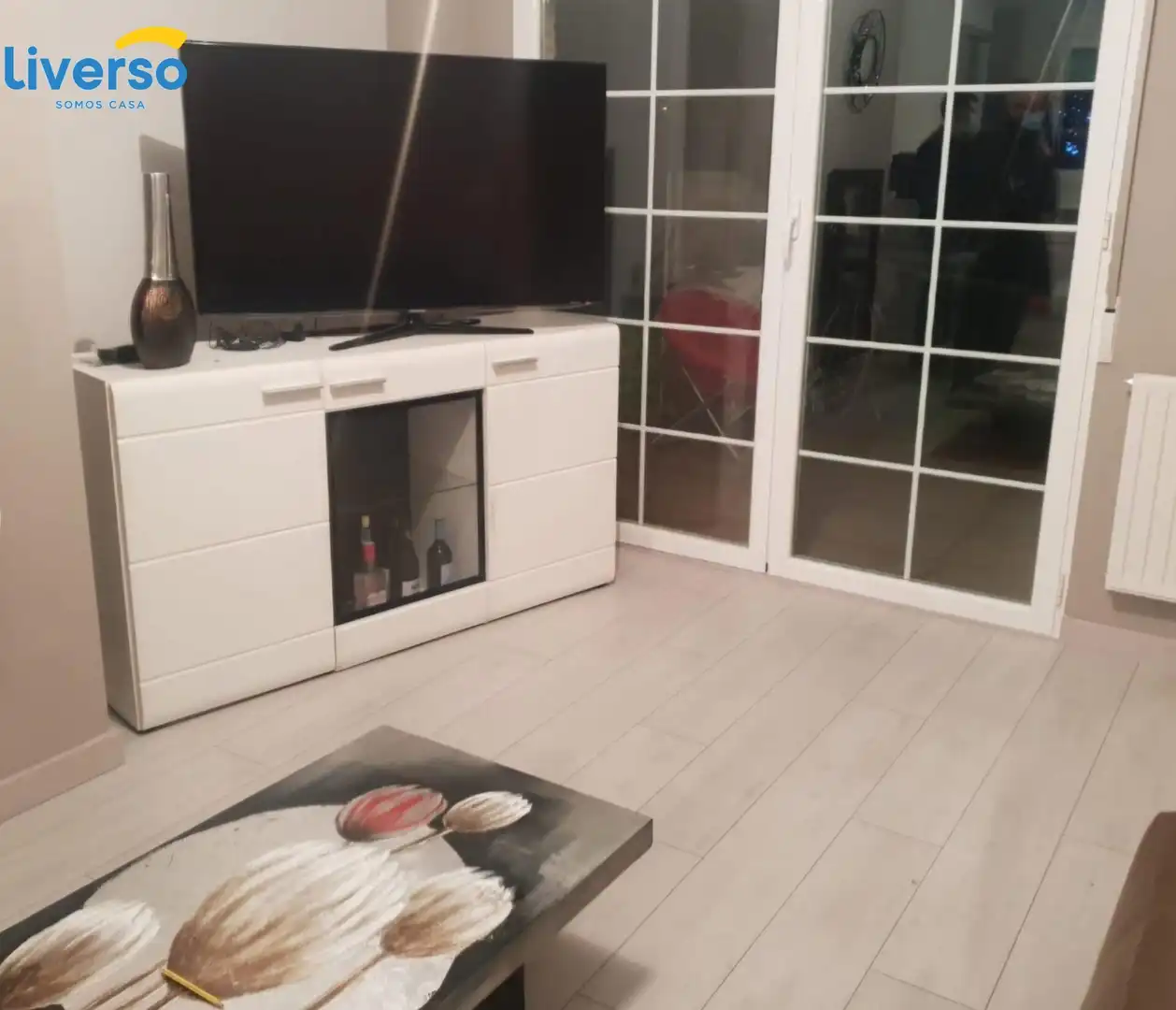 Sala de estar de Casa o chalet en venta en Castrillo del Val con Calefacción, Parquet y Terraza