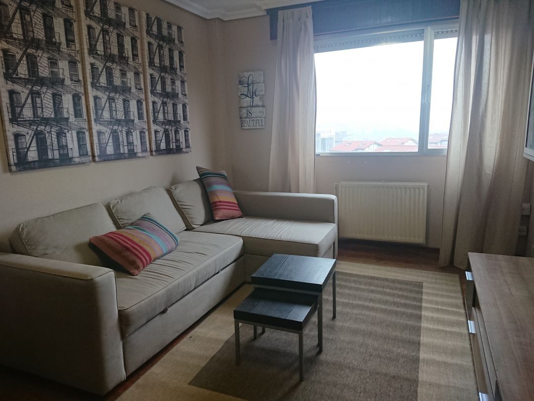 Sala d'estar de Apartament de lloguer en Leioa amb Calefacció, Terrassa i Traster