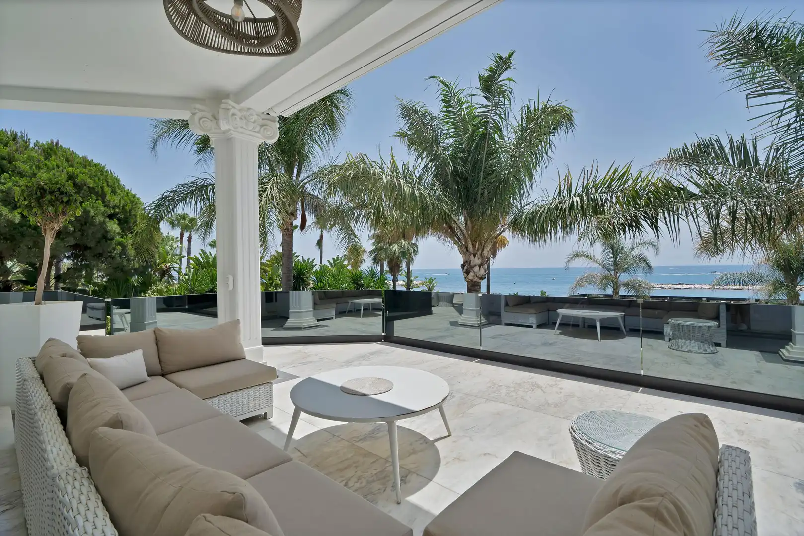 Terrasse von Haus oder Chalet zur Miete in Marbella mit Heizung, Privatgarten und Terrasse