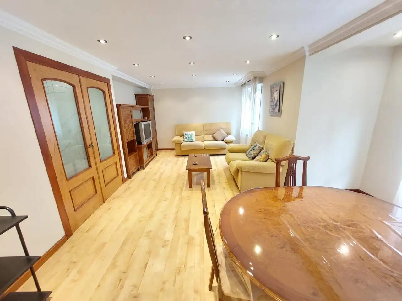 Sala de estar de Piso de alquiler en Gijón  con Calefacción y Amueblado