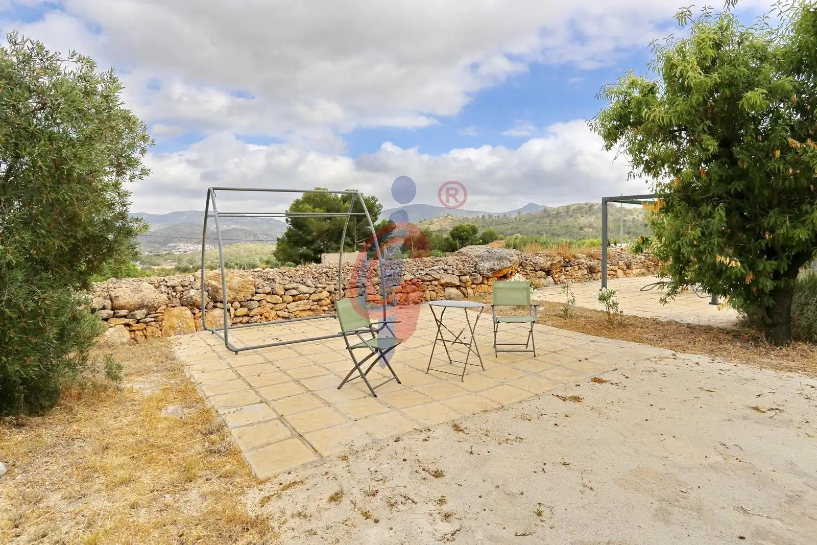 Terrasse von Haus oder Chalet zum Verkauf in Hondón de las Nieves / El Fondó de les Neus mit Privatgarten, Abstellraum und Schwimmbad
