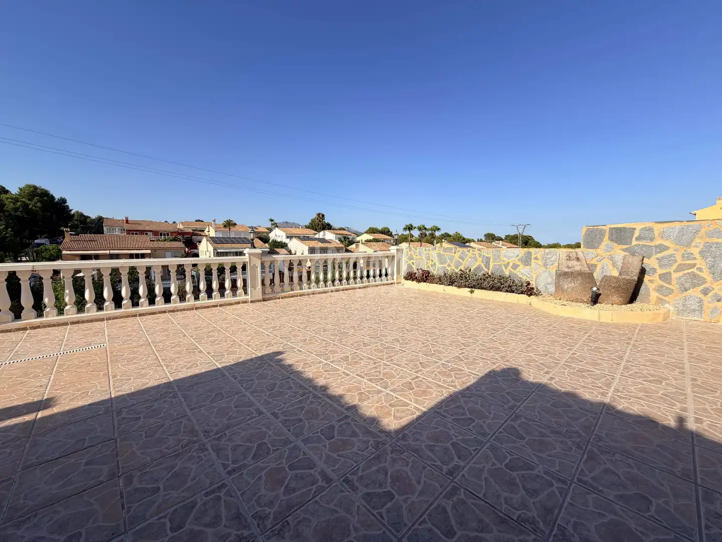 Terrace of Detached homes for sale in La Nucia  with Air Conditioner, Heating and Private garden