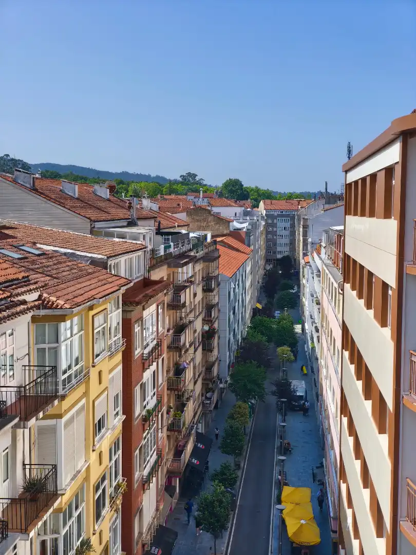 Exterior view of Flat for rent in Santiago de Compostela   with Heating and Furnished
