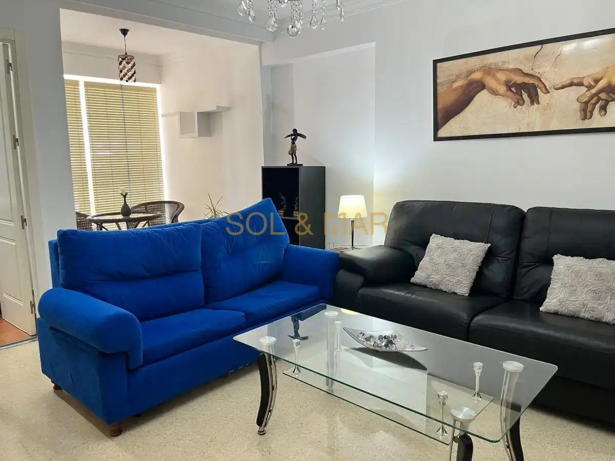Sala d'estar de Apartament de lloguer en Torremolinos amb Terrassa