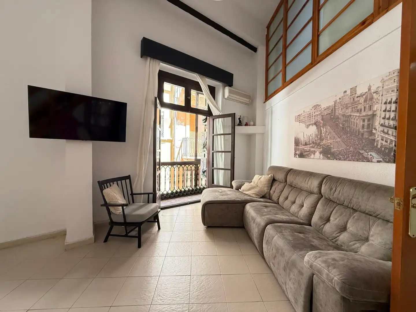 Sala de estar de Piso en venta en Valencia con Aire acondicionado, Terraza y Amueblado