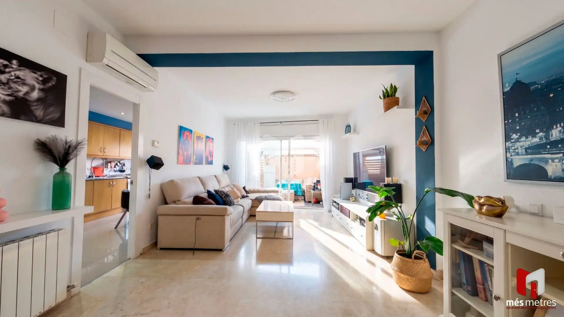 Living room of Flat for sale in Montgat  with Air Conditioner, Heating and Private garden