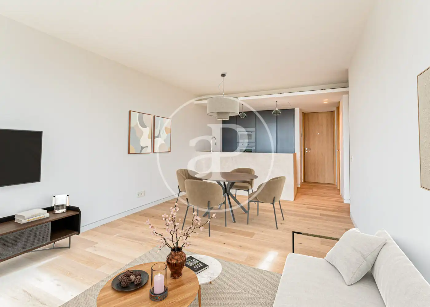 Wohnzimmer von Dachboden zum Verkauf in  Palma de Mallorca mit Klimaanlage, Heizung und Terrasse