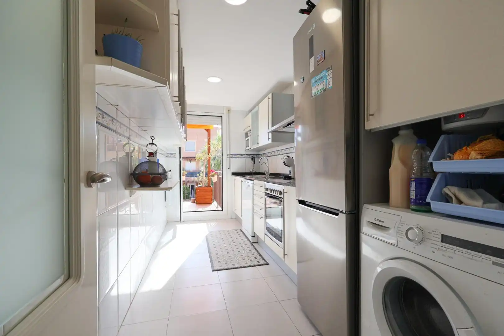 Kitchen of Flat for sale in Cubelles  with Air Conditioner and Community pool