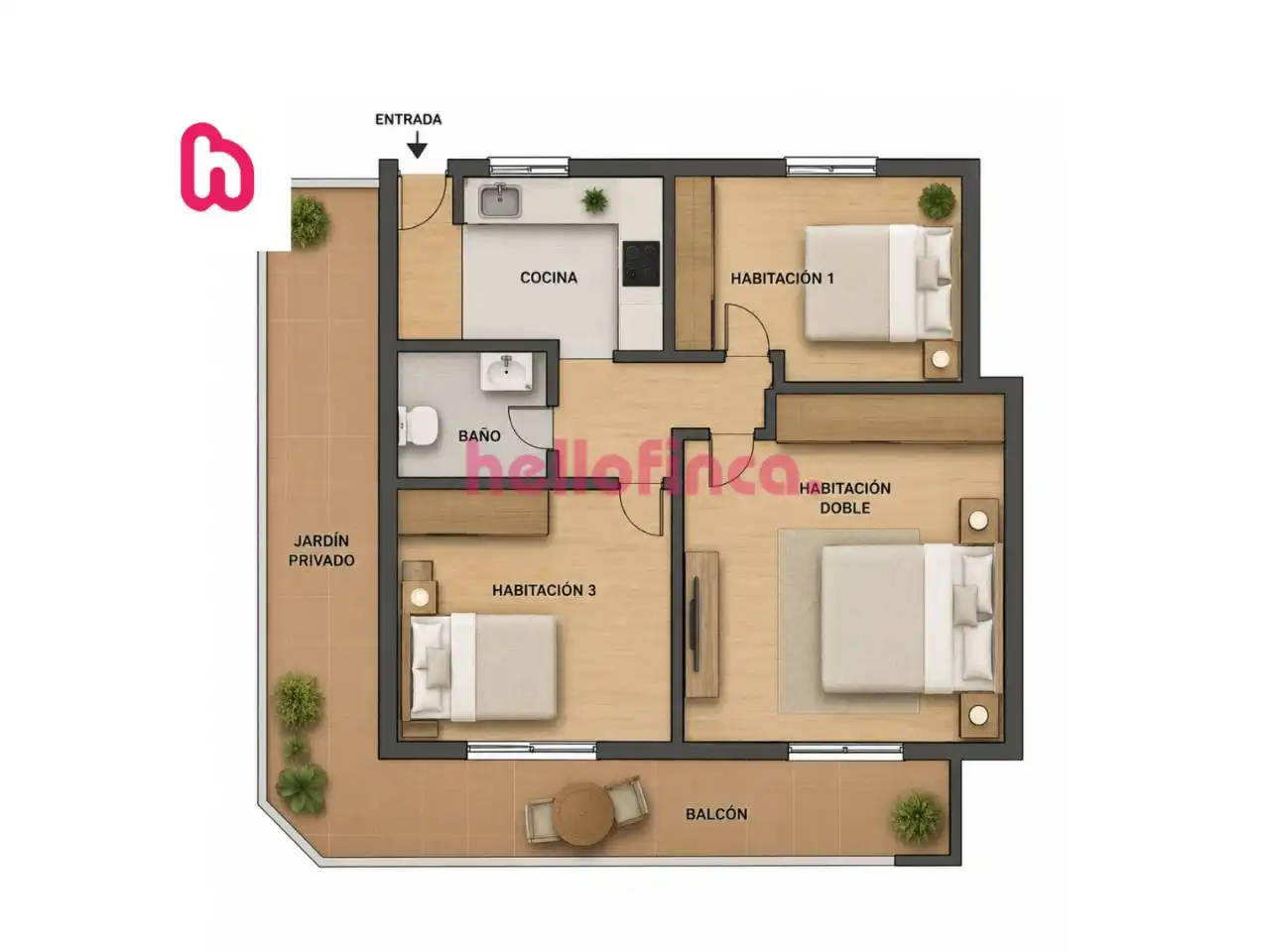 Flat for sale in Vilanova i la Geltrú  with Air Conditioner, Heating and Private garden