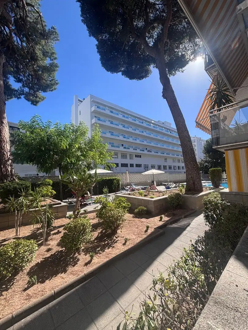 Vista exterior de Planta baja en venta en Salou con Amueblado y Piscina comunitaria