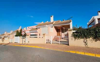 Exterior view of Single-family semi-detached for sale in Santa Pola  with Air Conditioner, Private garden and Terrace