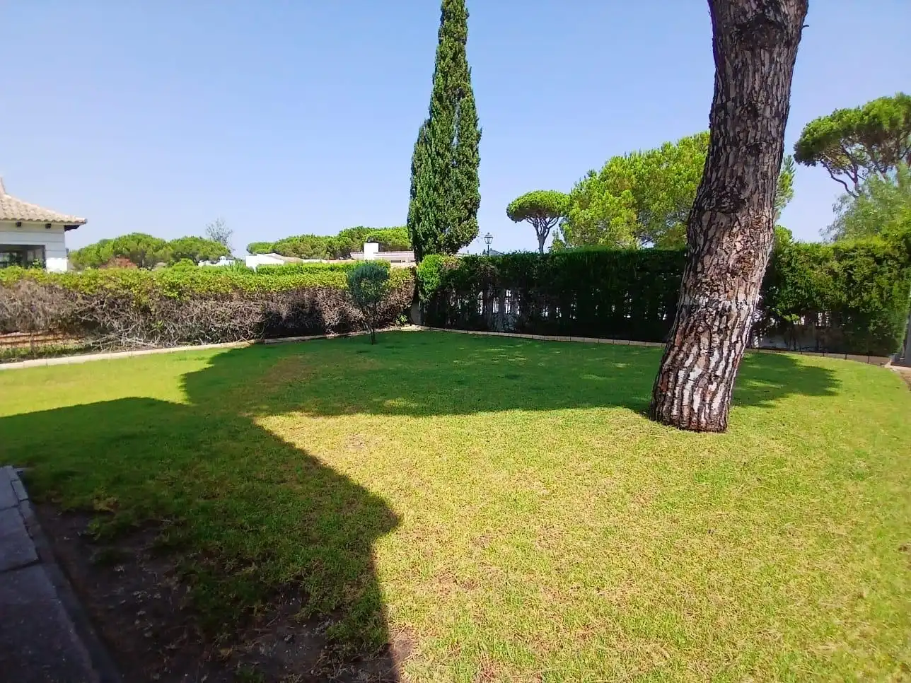 Garten von Haus oder Chalet zum Verkauf in Aljaraque mit Heizung, Privatgarten und Schwimmbad