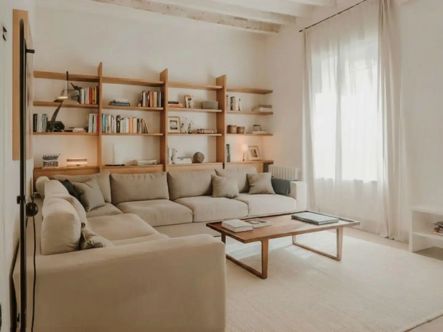Wohnzimmer von Maisonette zum Verkauf in Badalona mit Klimaanlage, Heizung und Terrasse