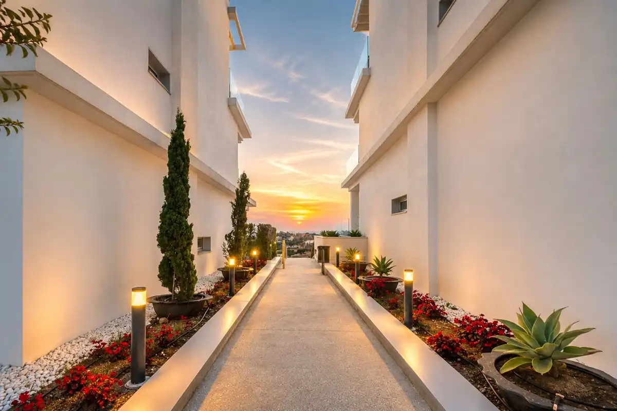 Terrasse von Dachboden zum Verkauf in Estepona mit Klimaanlage, Terrasse und Abstellraum