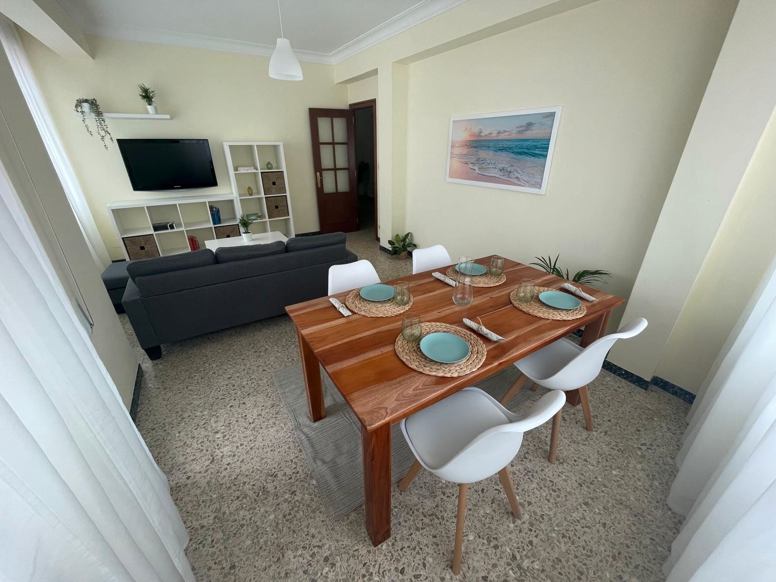 Dining room of Flat to rent in Fene  with Furnished, Washing machine and TV