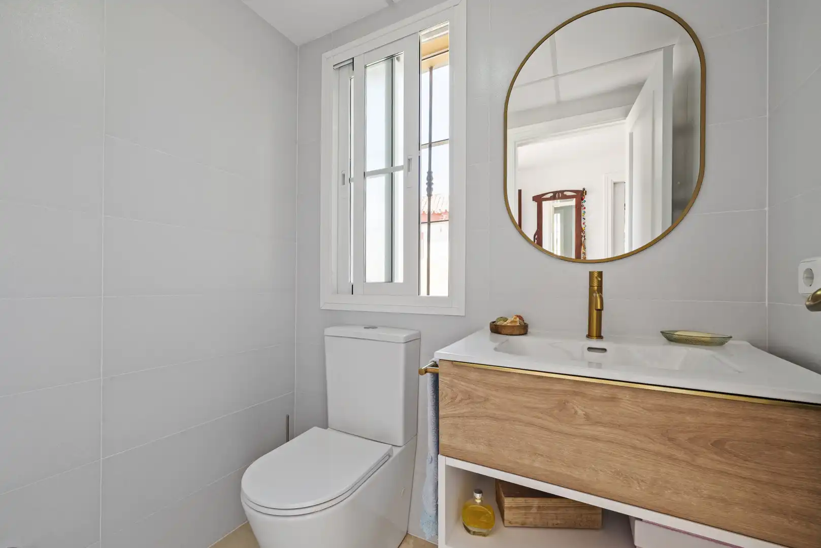 Badezimmer von Haus oder Chalet zum Verkauf in Mijas mit Klimaanlage, Privatgarten und Terrasse