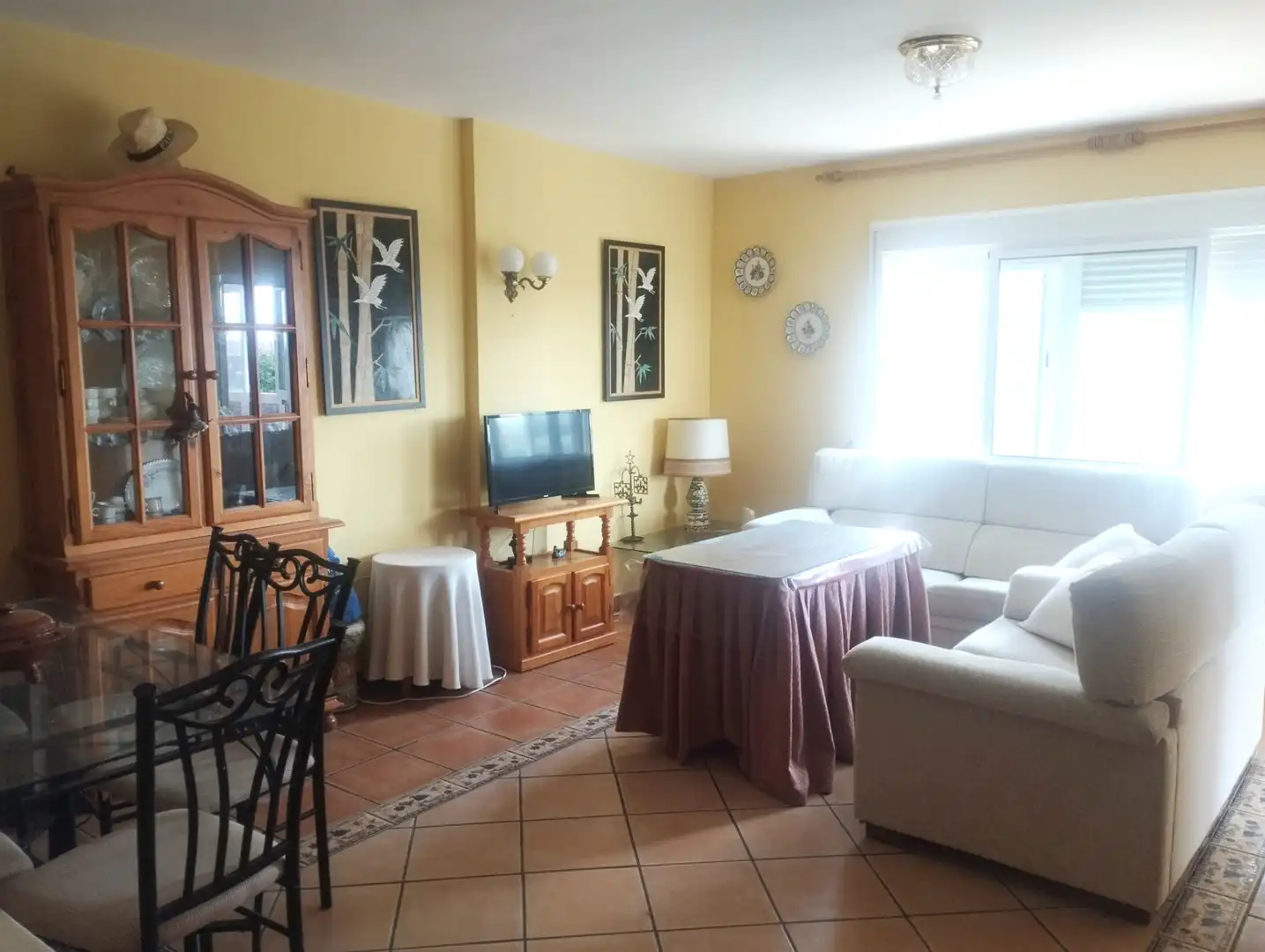 Living room of Flat for rent in Jerez de la Frontera  with Air Conditioner, Terrace and Furnished