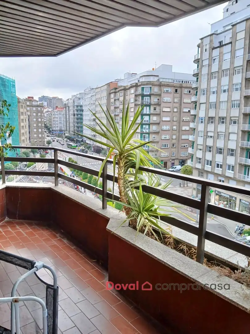 Balcony of Flat for rent in Vigo   with Heating, Parquet flooring and Terrace