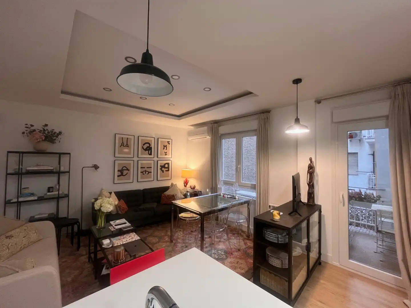 Sala de estar de Piso de alquiler en Madrid con Aire acondicionado, Calefacción y Parquet
