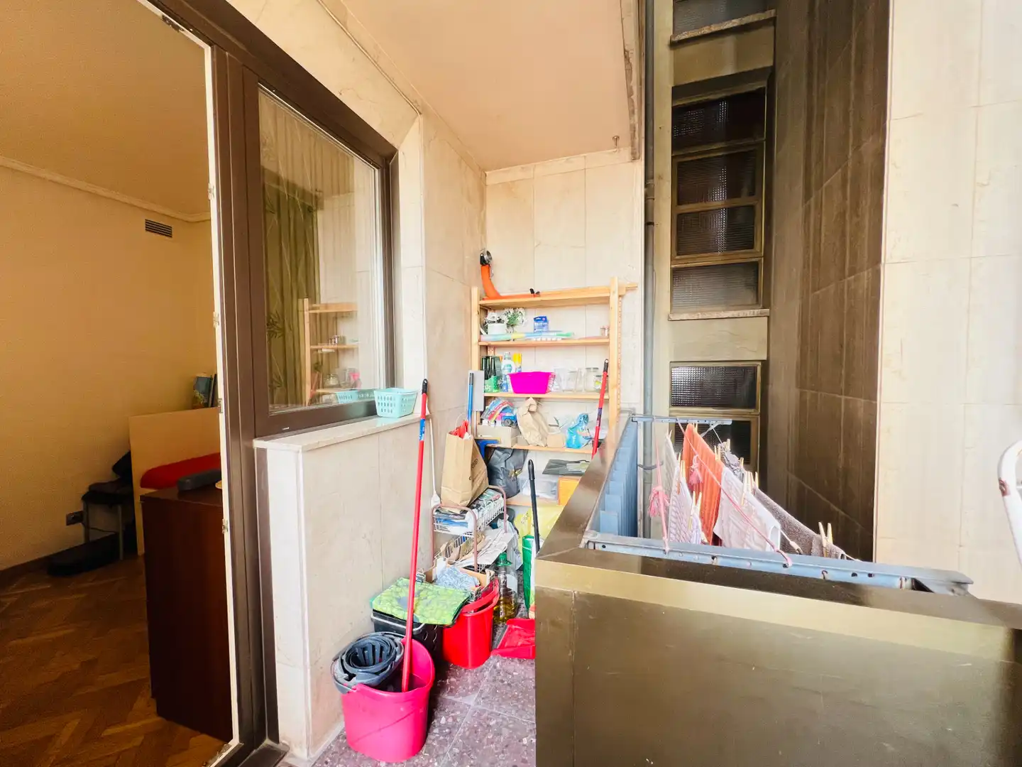 Balcony of Flat for sale in Zaragoza  with Air Conditioner, Heating and Parquet flooring