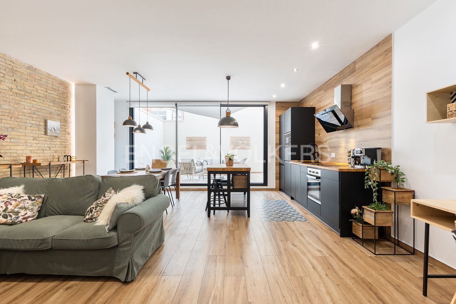 Sala d'estar de Apartament de lloguer en  Valencia Capital amb Aire condicionat, Calefacció i Moblat