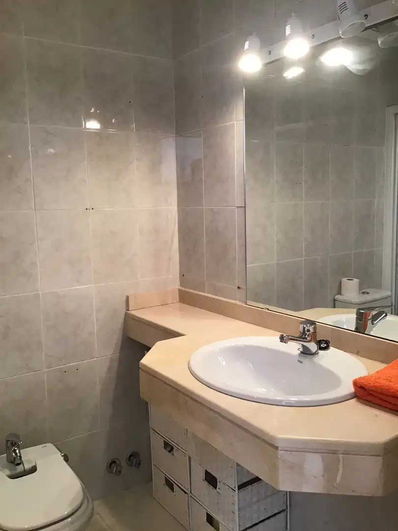 Baño de Casa adosada en venta en Santa Coloma de Farners con Calefacción, Jardín privado y Terraza