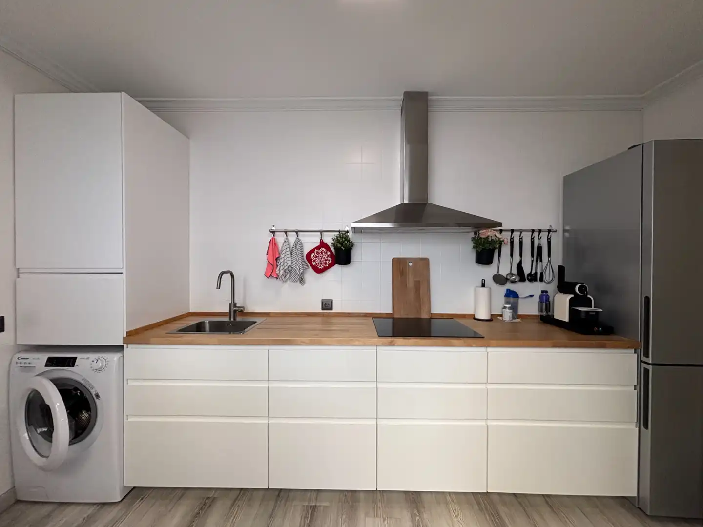 Cocina de Casa adosada en venta en Mairena del Aljarafe con Jardín privado, Parquet y Terraza