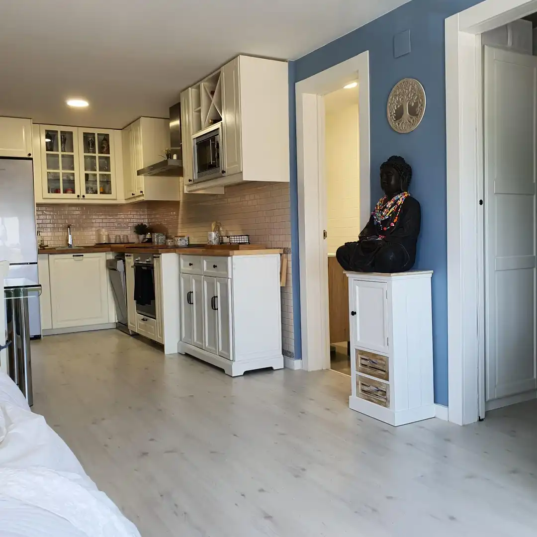 Cuina de Apartament de lloguer en La Pobla de Farnals amb Jardí privat
