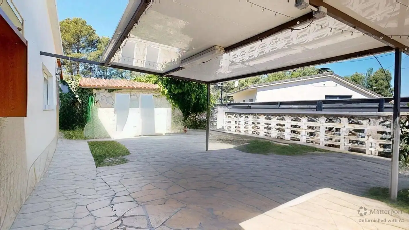 Terrassa de Casa o xalet en venda en Cuarte de Huerva amb Aire condicionat, Jardí privat i Terrassa