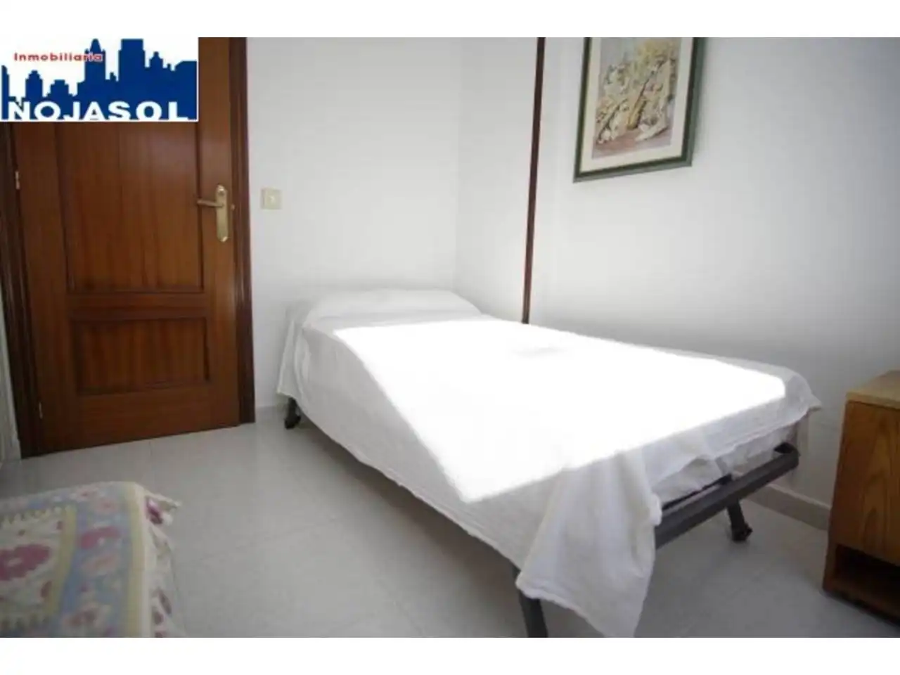 Schlafzimmer von Dachboden zur Miete in Noja mit Heizung, Terrasse und Möbliert