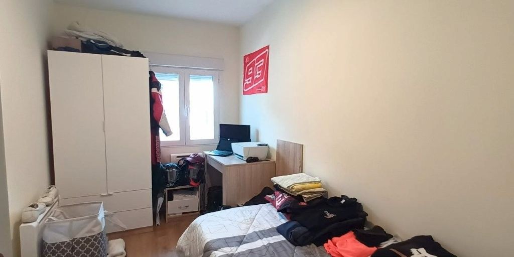 Bedroom of Flat for sale in  Madrid Capital  with Heating, Terrace and Furnished
