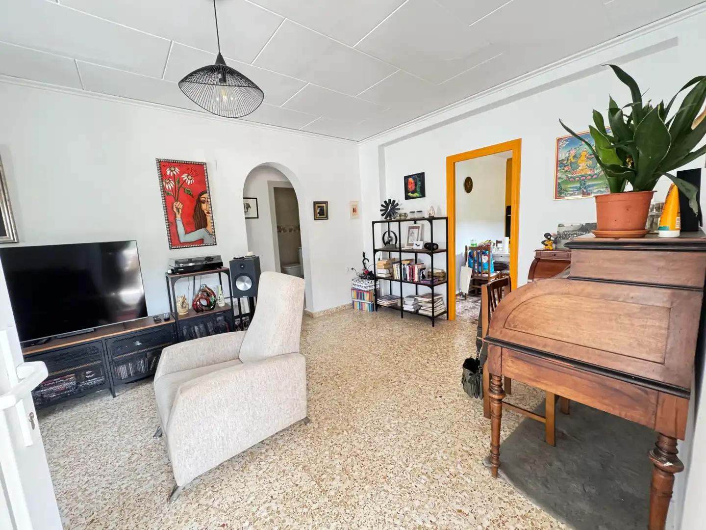 Sala de estar de Casa o chalet en venta en L'Atzúbia con Aire acondicionado, Calefacción y Jardín privado