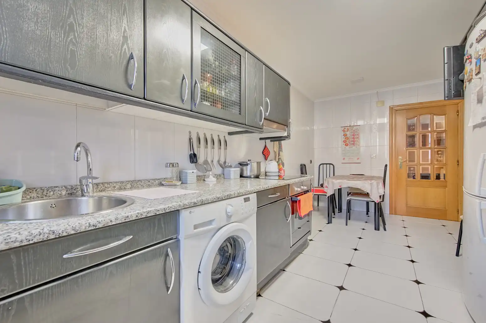Kitchen of Flat for sale in Puente la Reina / Gares  with Heating, Parquet flooring and Terrace