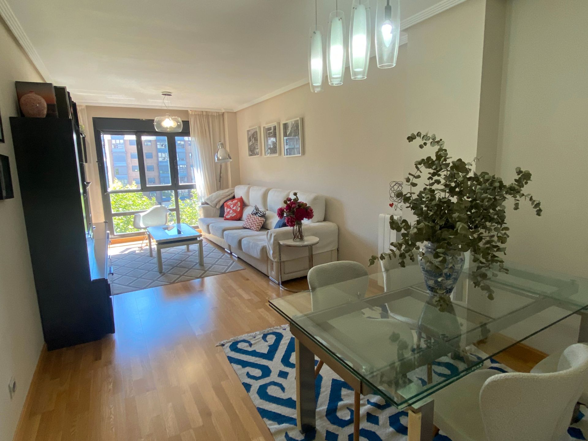 Sala de estar de Piso en venta en  Madrid Capital con Aire acondicionado, Calefacción y Parquet