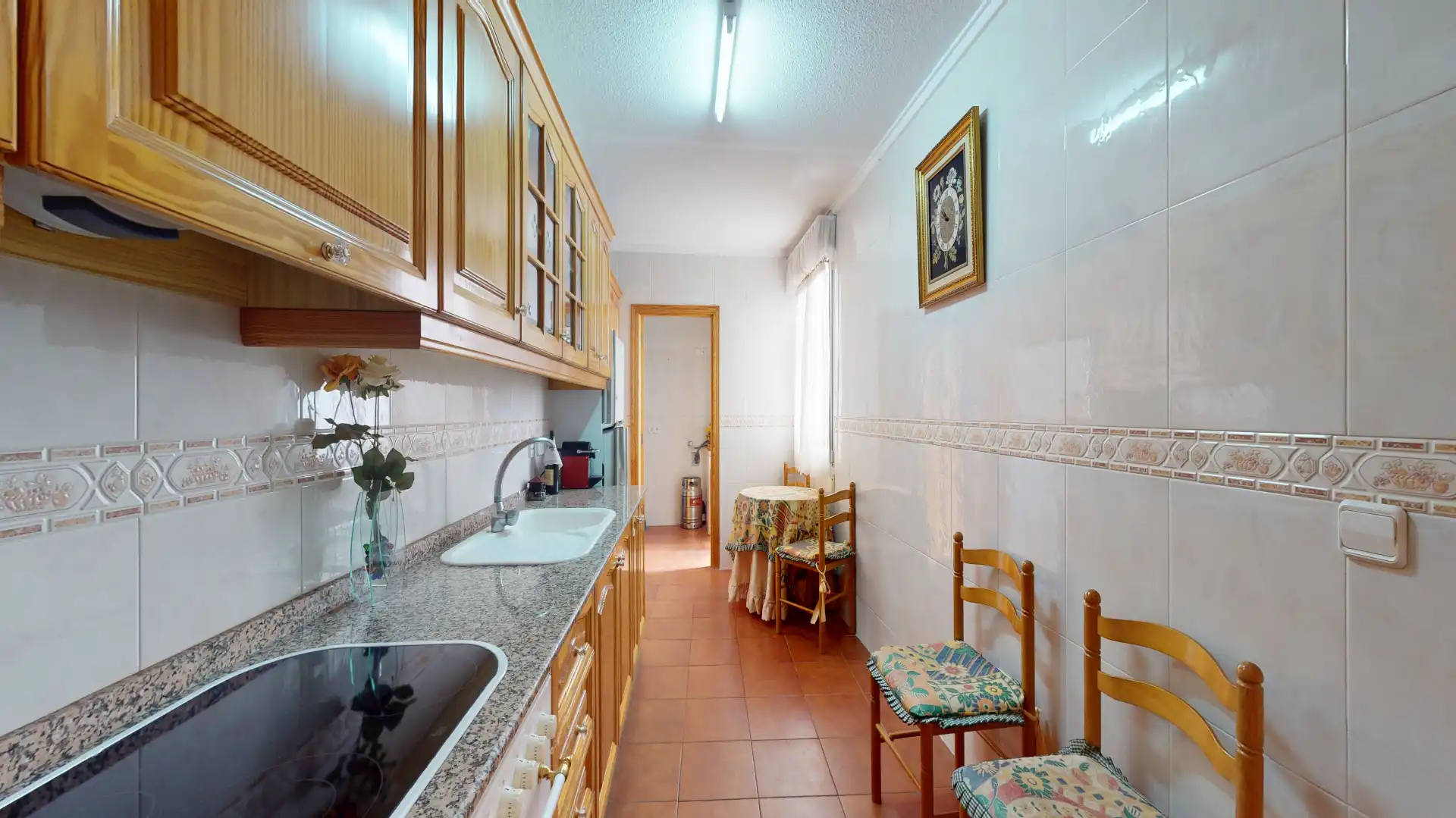 Küche von Wohnung zum Verkauf in Sax mit Klimaanlage, Terrasse und Balkon