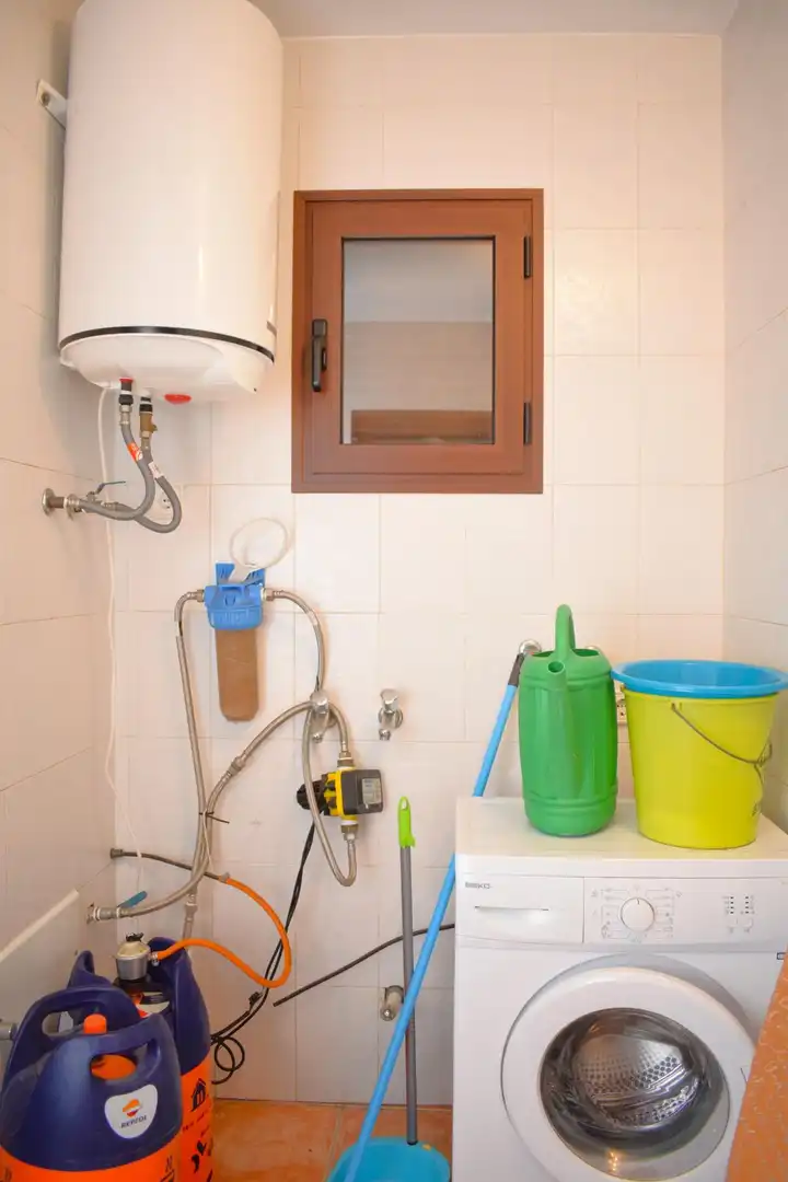 Badezimmer von Country house zur Miete in Sa Pobla mit Privatgarten, Terrasse und Möbliert