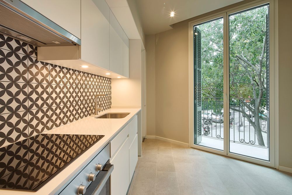 Kitchen of Flat to rent in  Barcelona Capital  with Terrace and Community pool