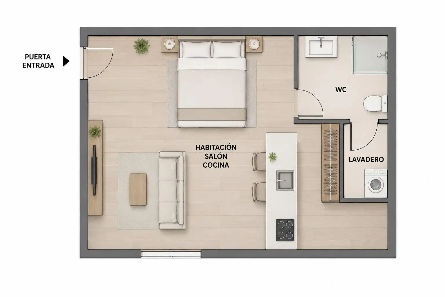 Estudio en venta en Mont-roig del Camp con Aire acondicionado, Terraza y Piscina comunitaria