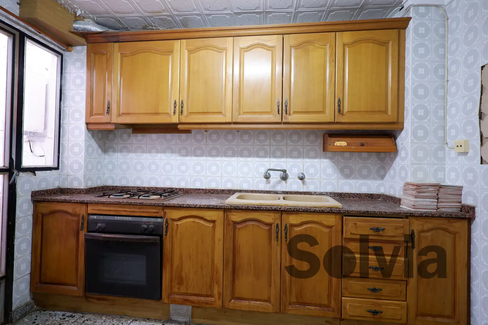 Cocina de Casa adosada en venta en Sagunto / Sagunt con Terraza y Balcón