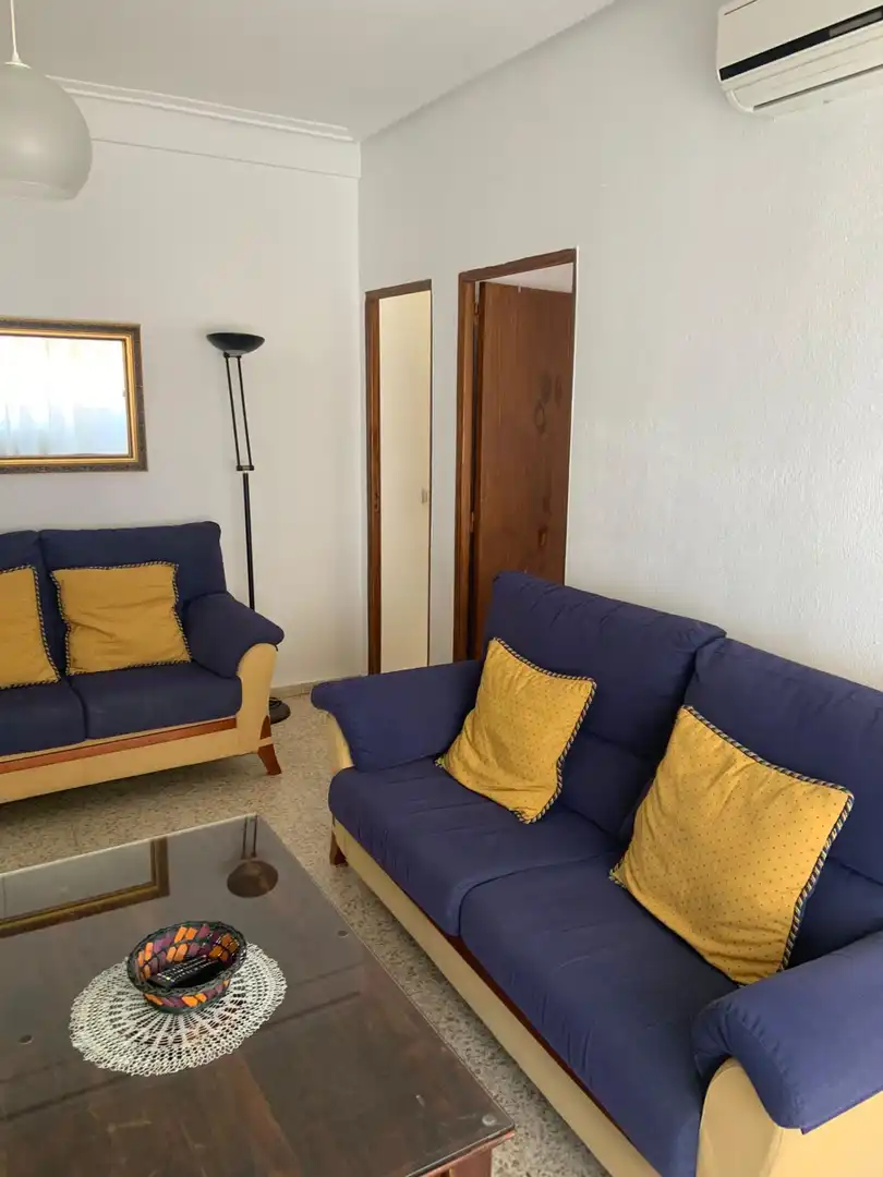 Living room of Flat for rent in Cáceres  with Air Conditioner, Heating and Furnished