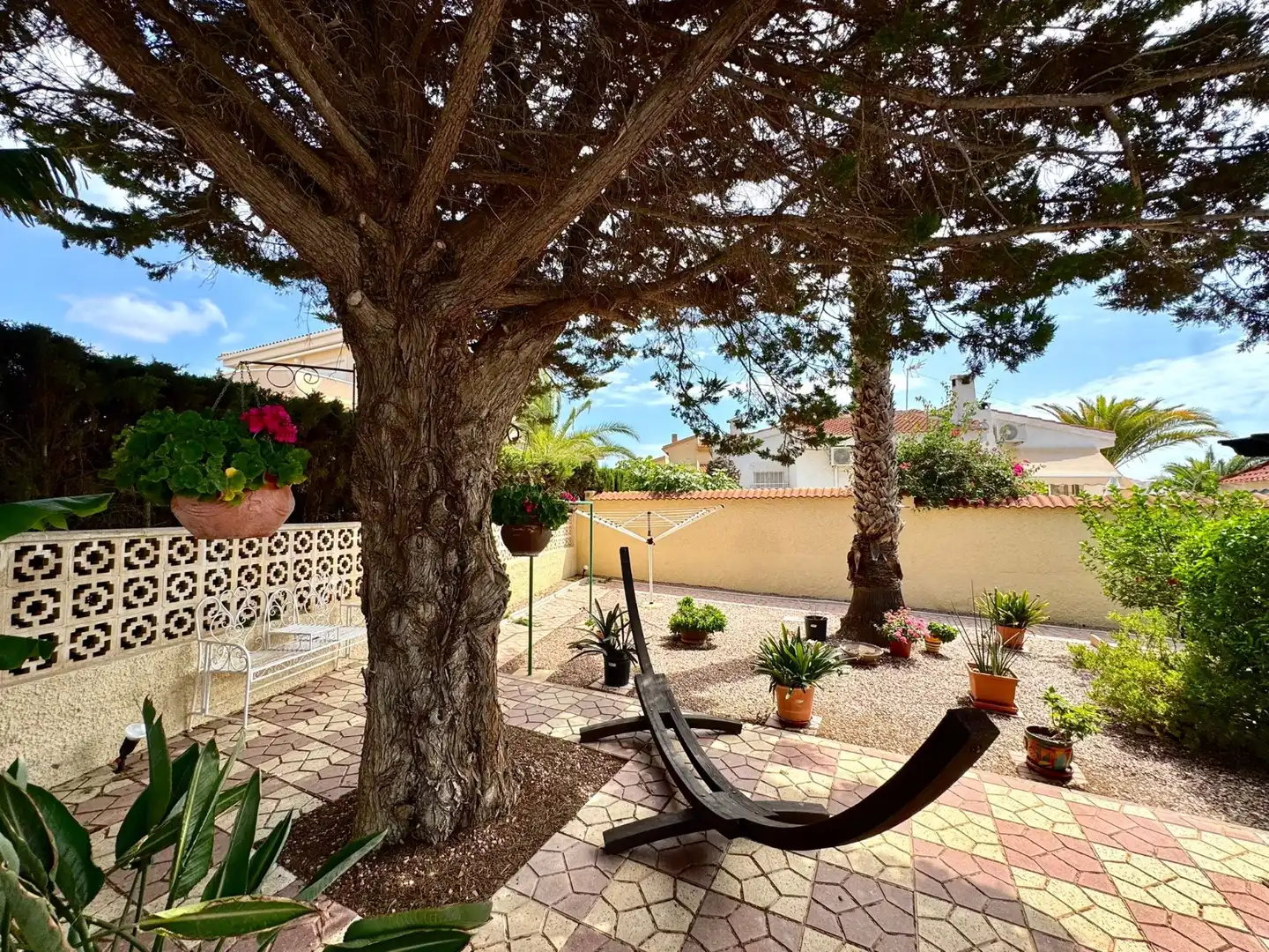 Garten von Haus oder Chalet zur Miete in Rojales mit Klimaanlage, Heizung und Privatgarten