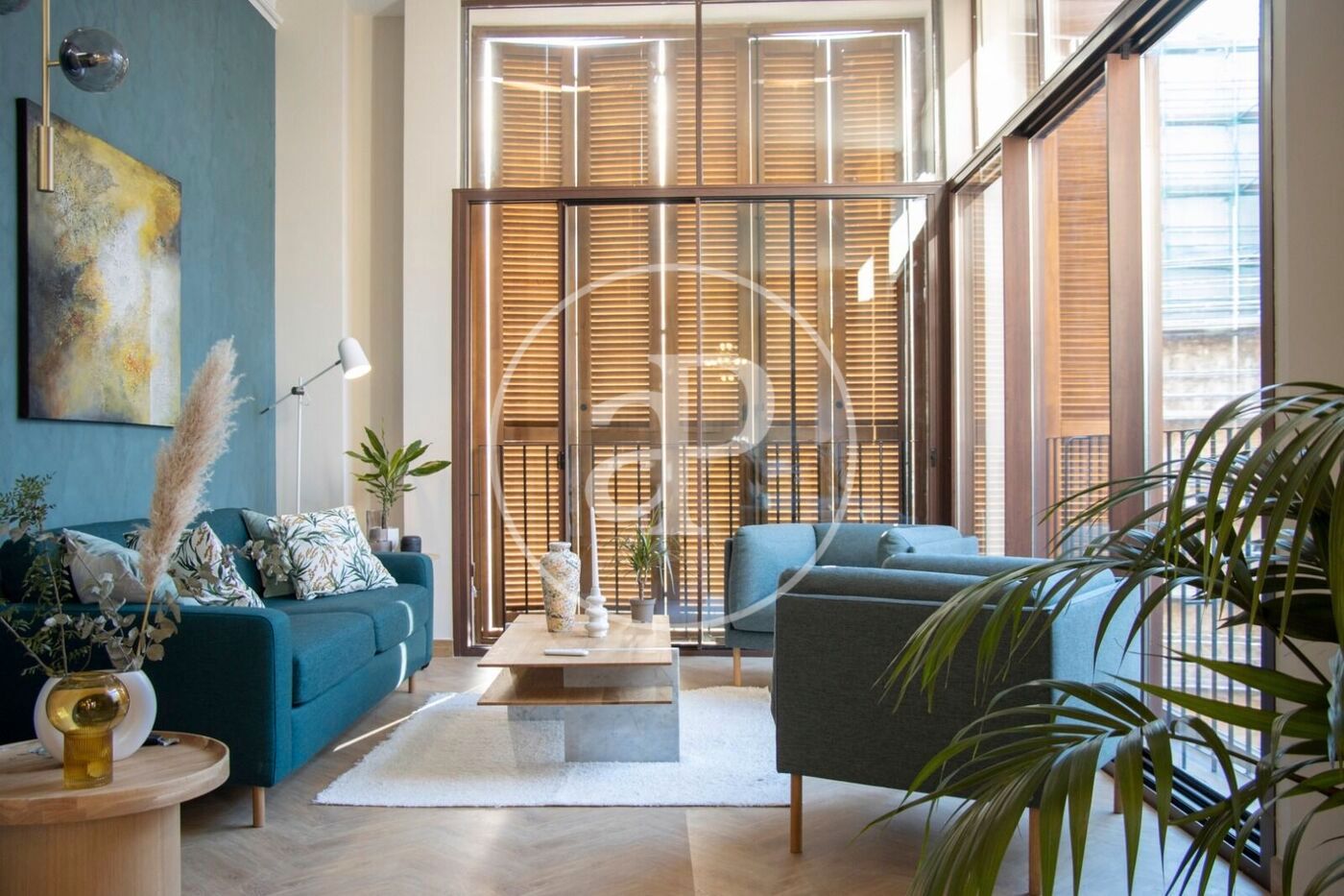 Sala d'estar de Pis de lloguer en  Valencia Capital amb Aire condicionat, Calefacció i Terrassa
