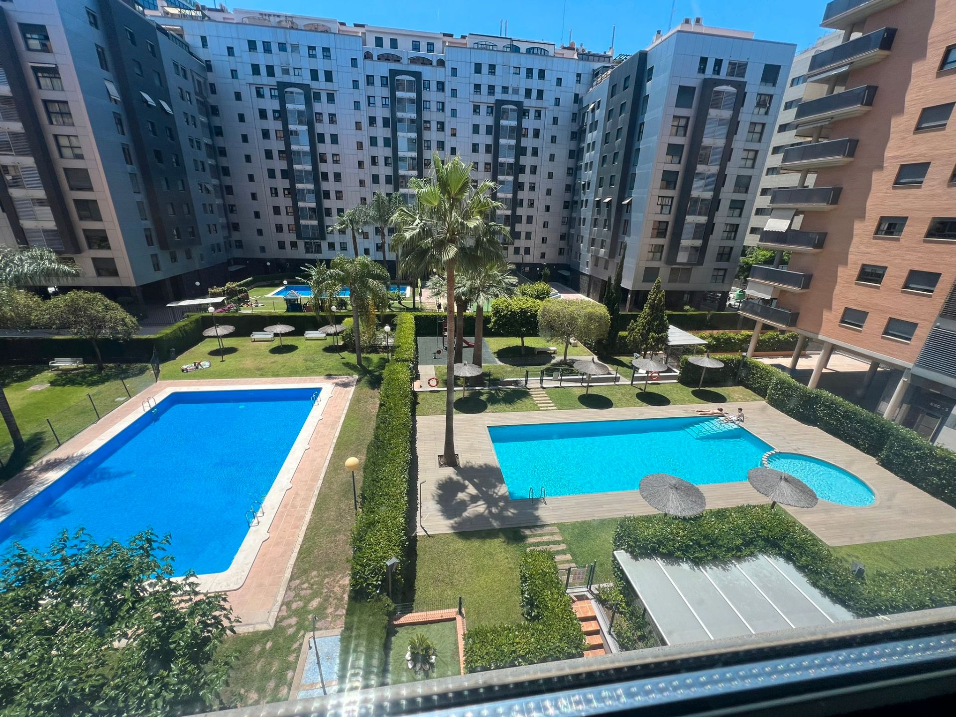Piscina de Pis de lloguer en  Valencia Capital amb Aire condicionat, Calefacció i Parquet