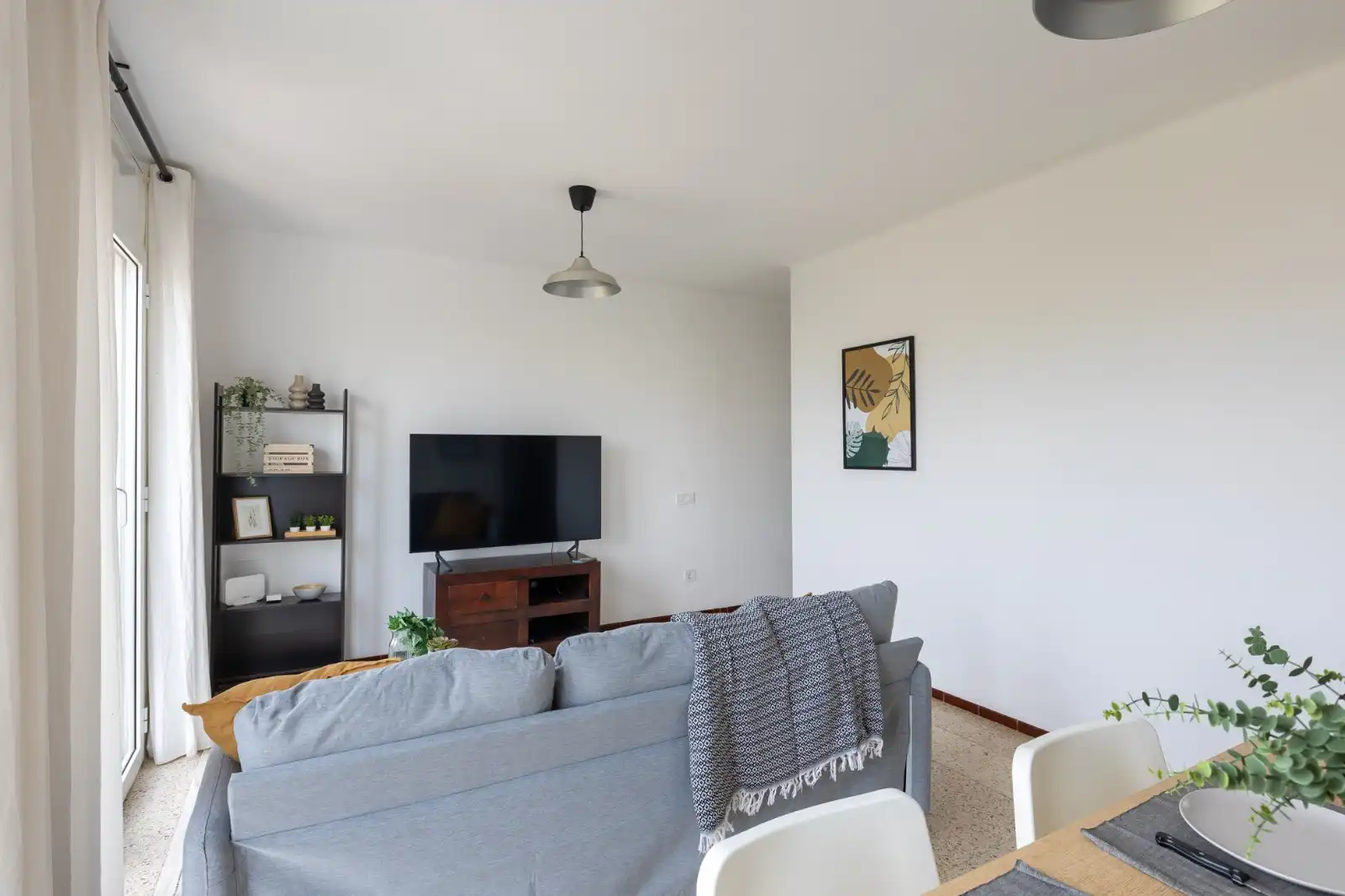 Living room of Flat for rent in Terrassa  with Furnished, Oven and Washing machine