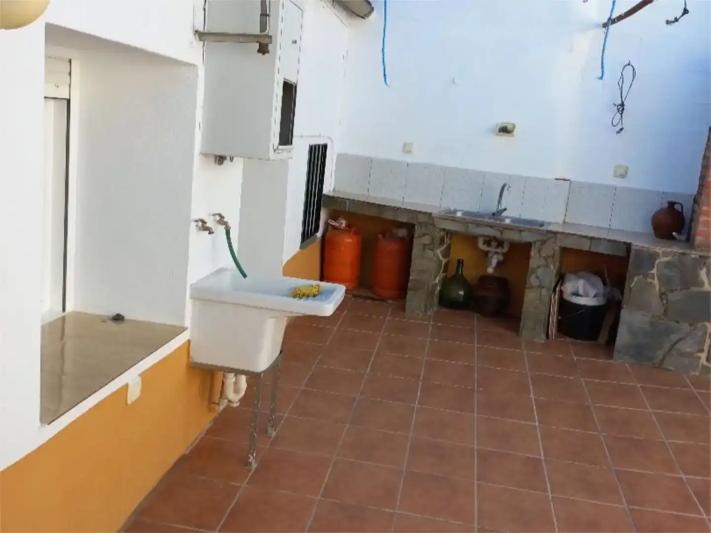 Cocina de Casa adosada en venta en Aldeacentenera con Aire acondicionado, Trastero y Amueblado