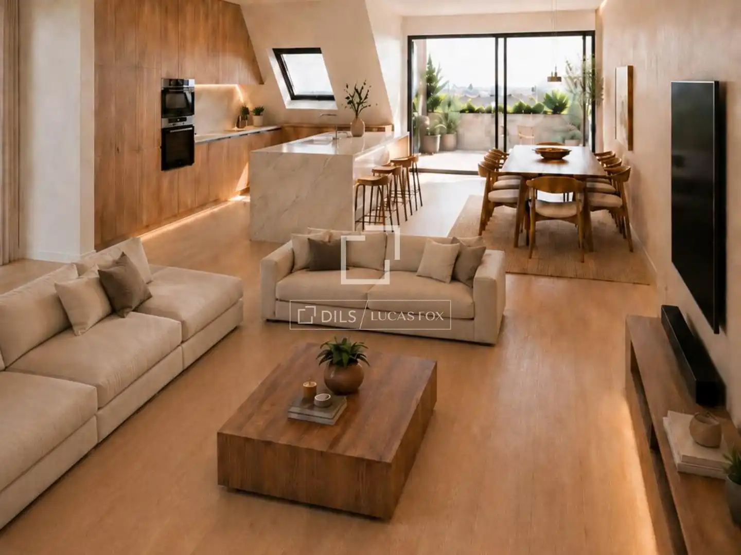 Living room of Attic for sale in Madrid  with Air Conditioner, Heating and Terrace